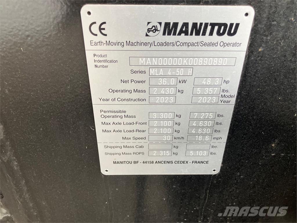 Manitou MLA 4-50 Voorladers en gravers
