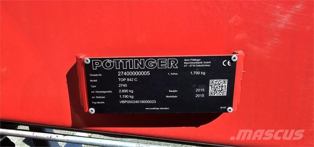 Pöttinger TOP 842C Zwadmaaiers