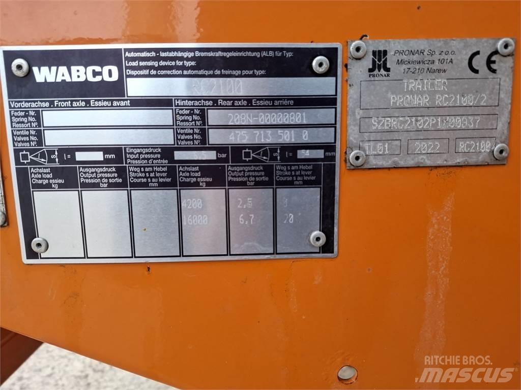 Pronar RC 2100 - 2 Overige aanhangers