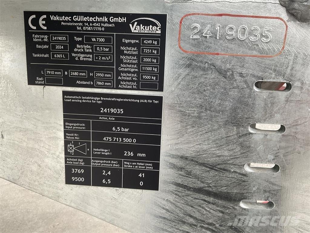  Vakutec VA 7300 Mesttank
