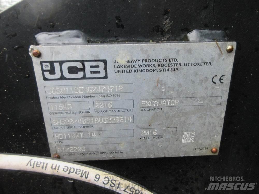 JCB Hydradig HD110W Amfibische graafmachines