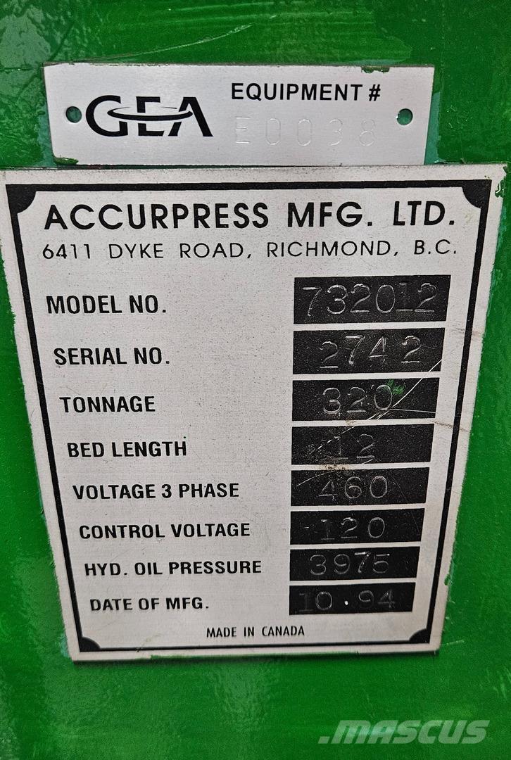  ACCURPRESS 732012 Bouw - Overige