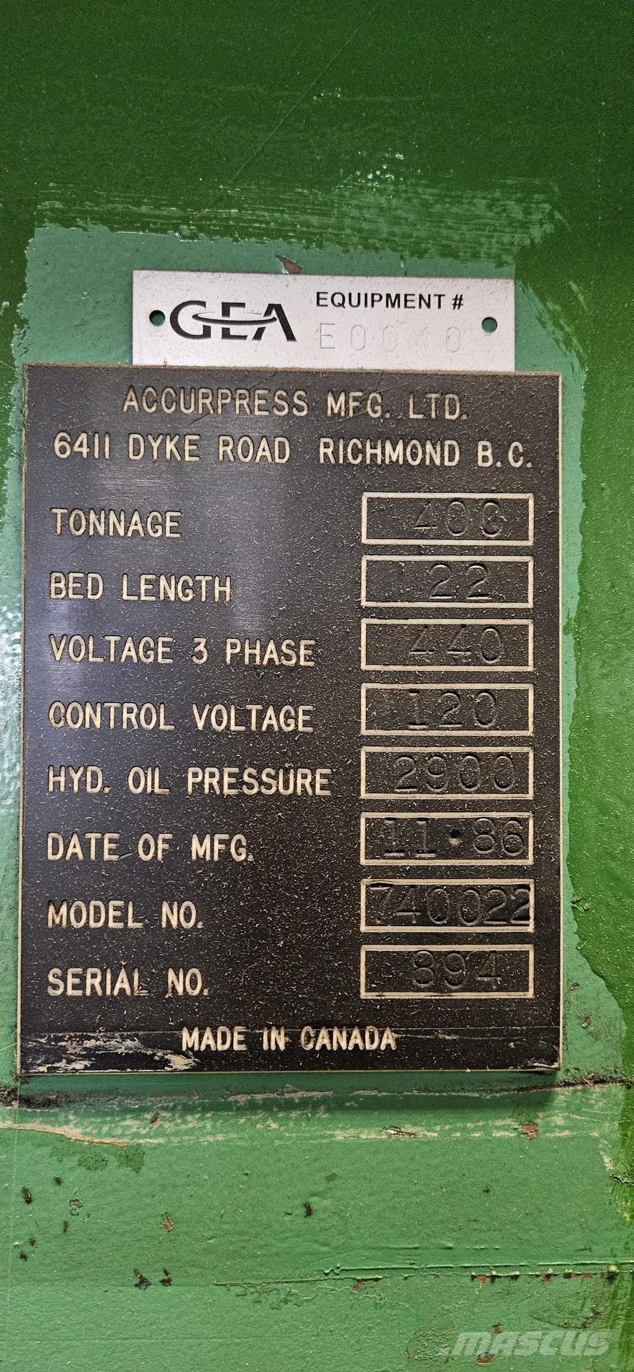  ACCURPRESS 740022 Bouw - Overige