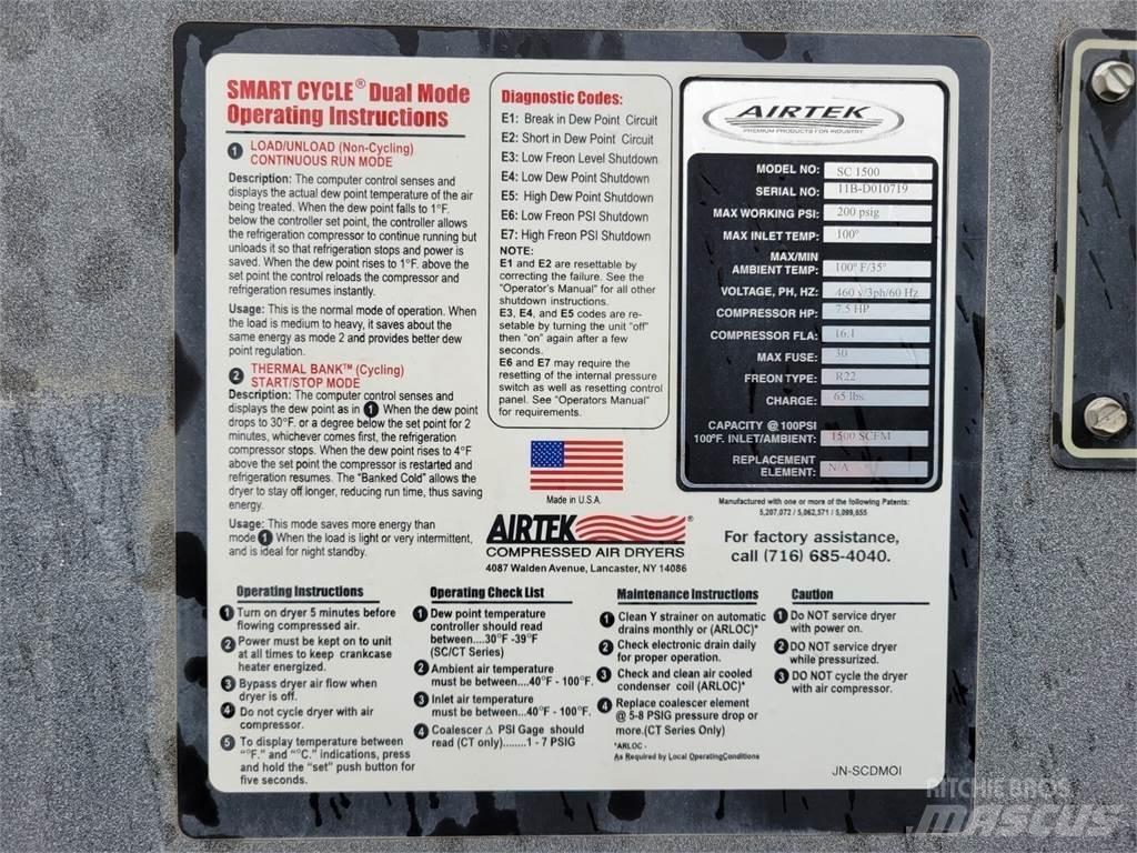  AIRTEK SC 1500 Persluchtdrogers