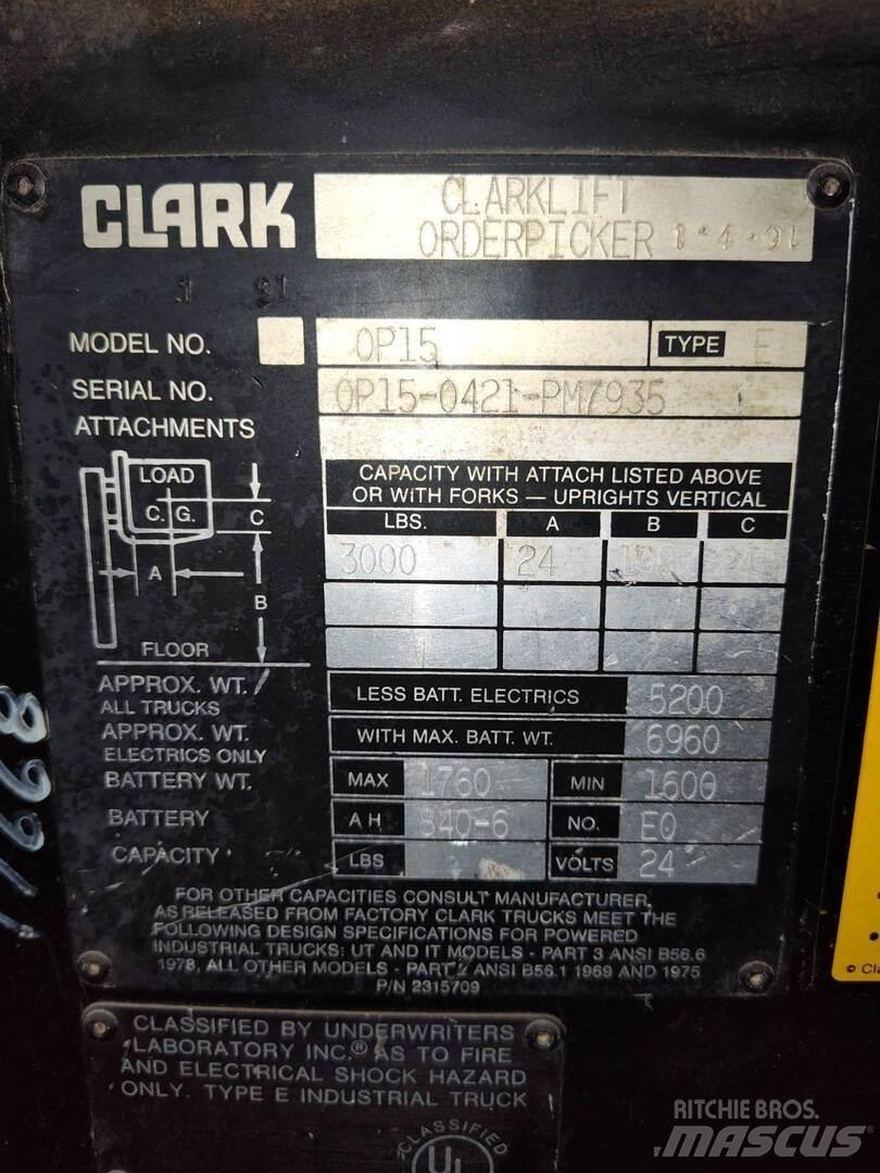Clark OP-15 Bouw - Overige