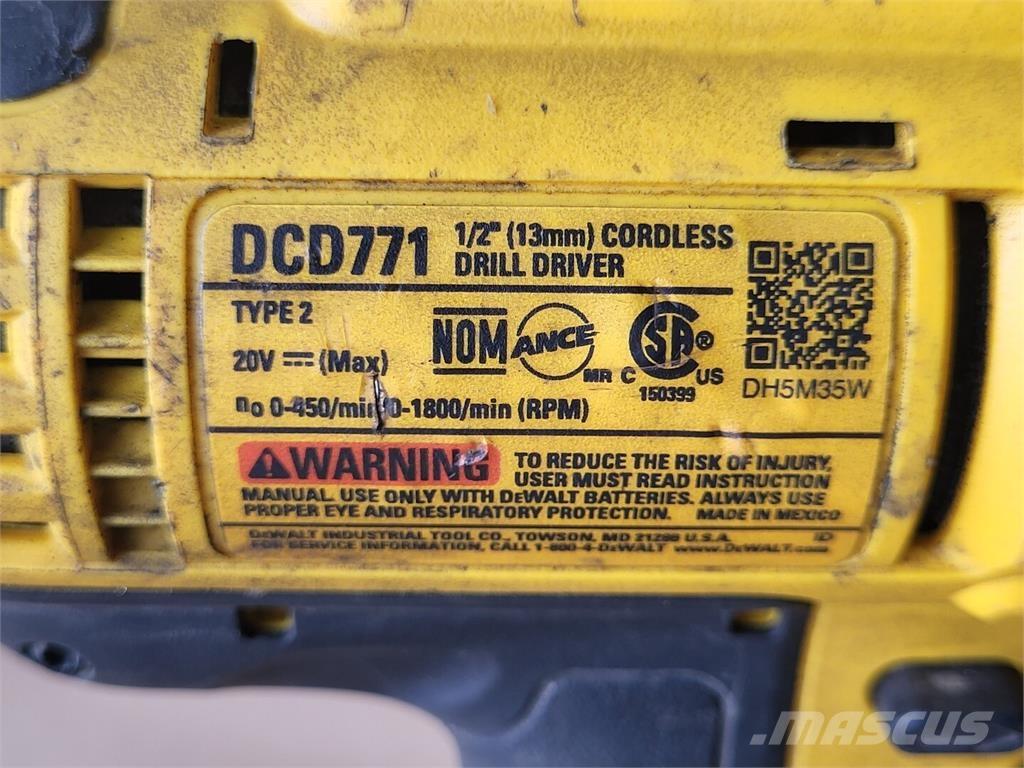 DeWalt DCD771 Bouw - Overige