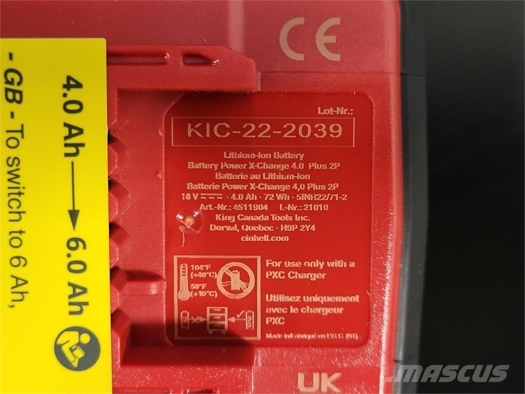 Einhell 4511904 Batterijen