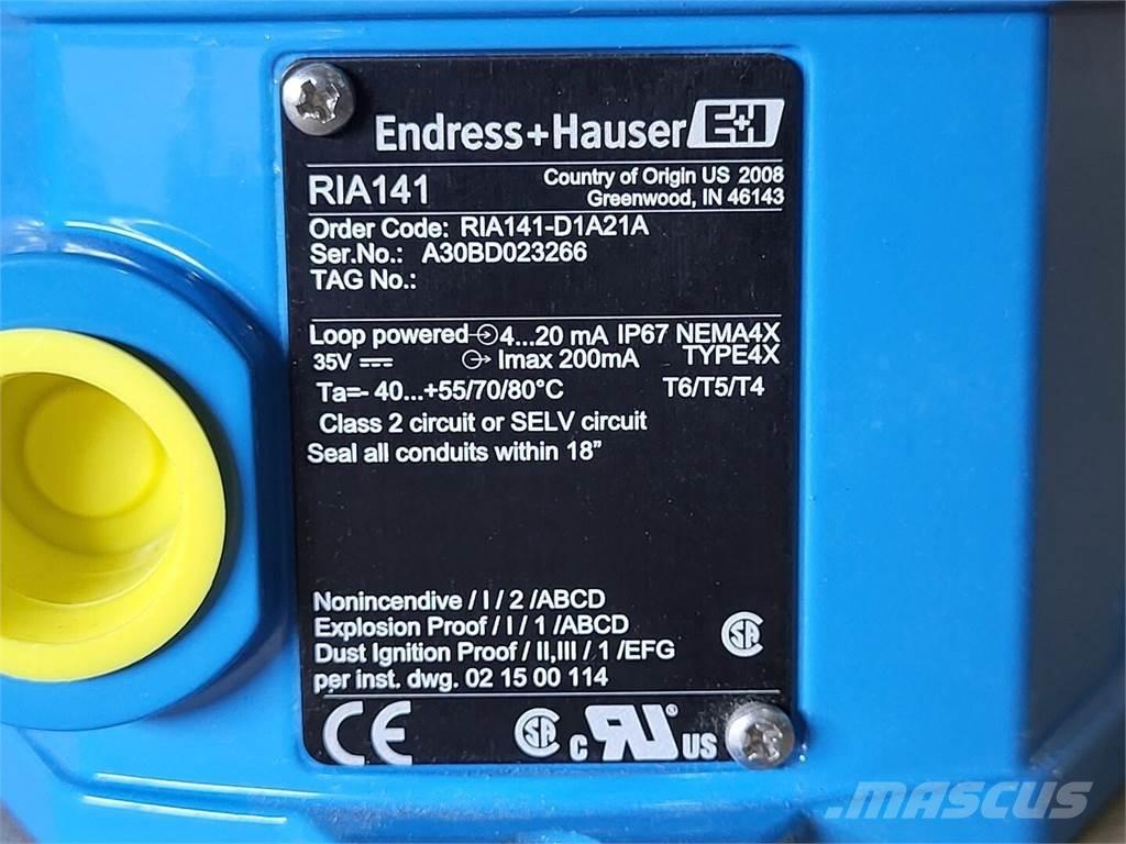  ENDRESS+HAUSER RIA141 Bouw - Overige