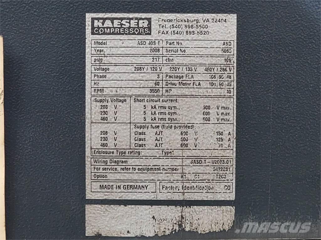 Kaeser ASD 40ST Compressors
