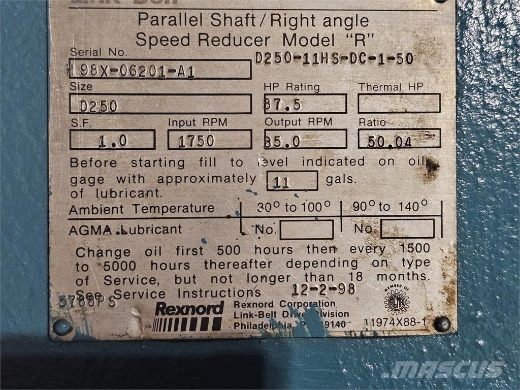 Link-Belt D250 Bouw - Overige
