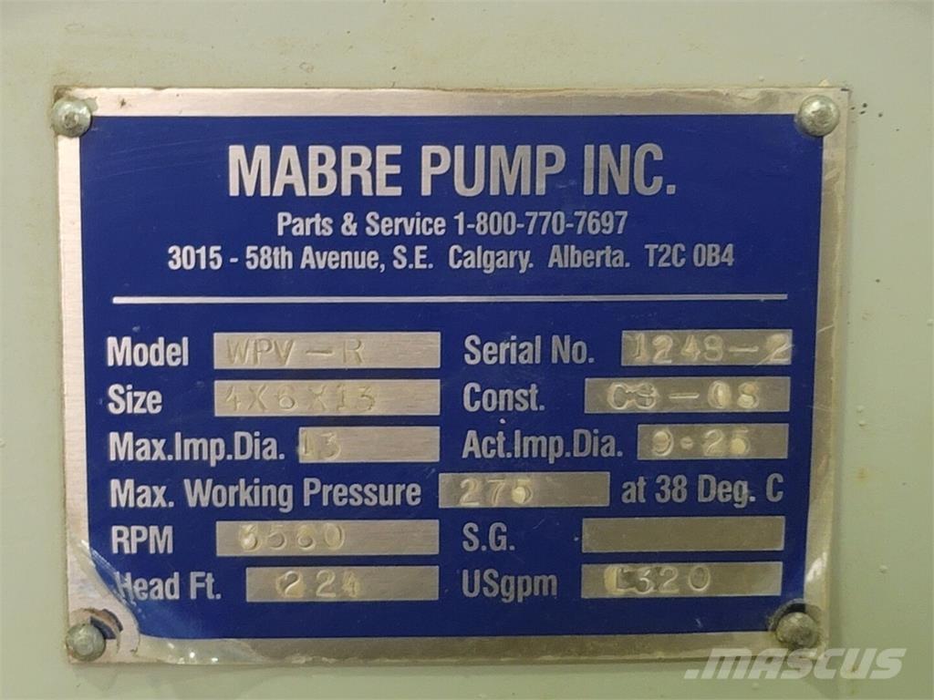  MABRE PUMP WPV-R Waterpompen
