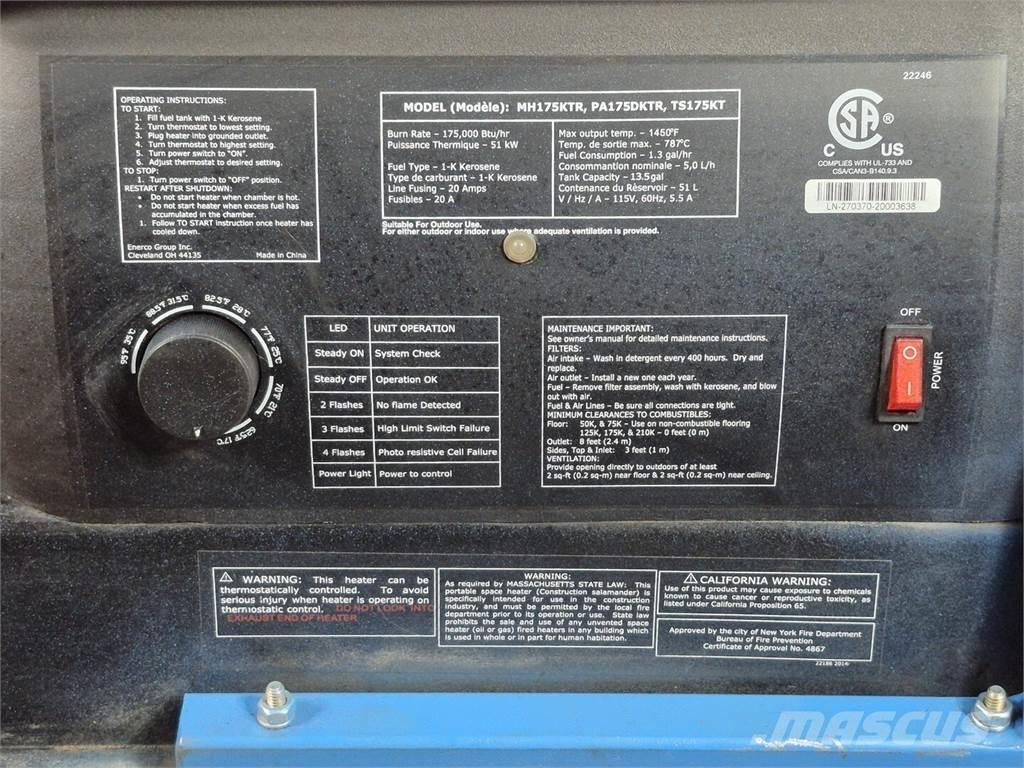 MR HEATER MH175KTR Bouw - Overige