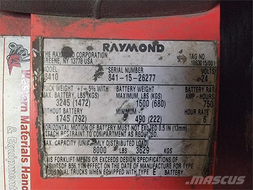 Raymond 8410 Bouw - Overige