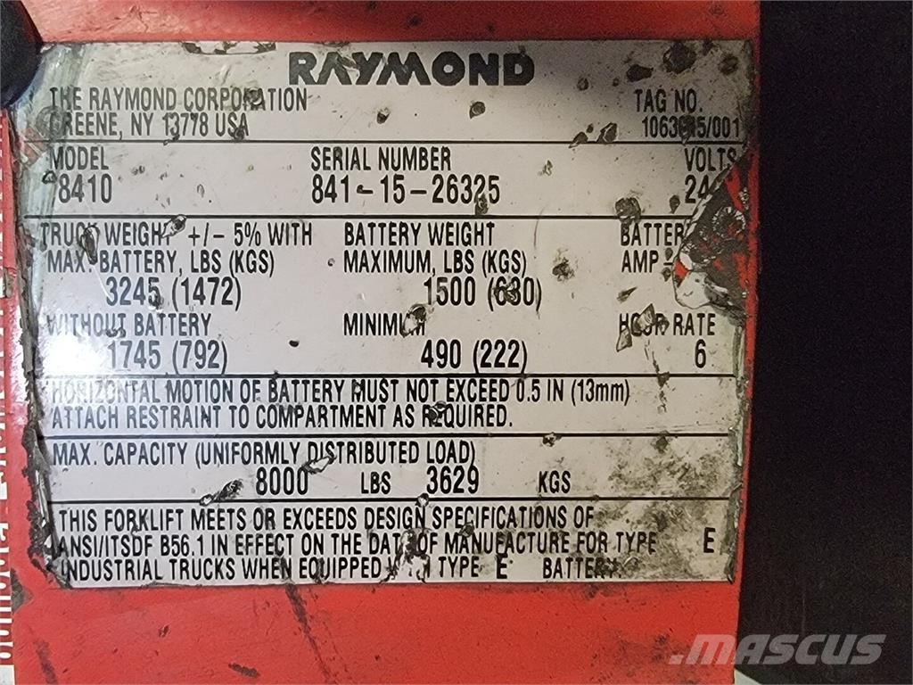 Raymond 8410 Bouw - Overige