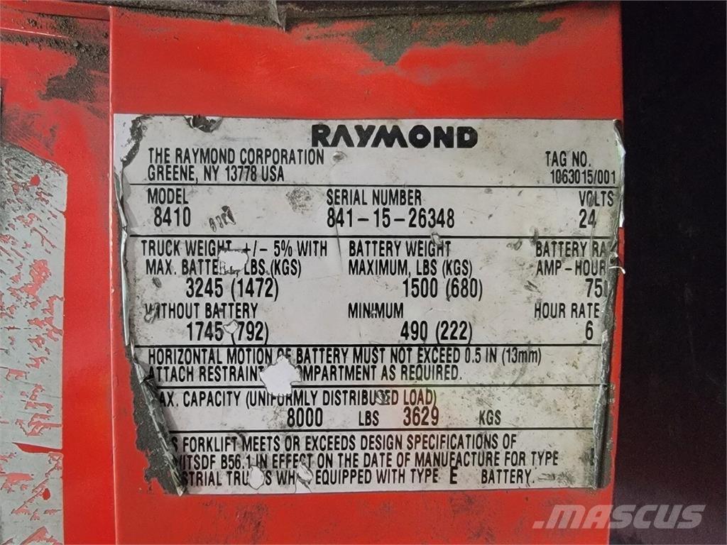 Raymond 8410 Bouw - Overige