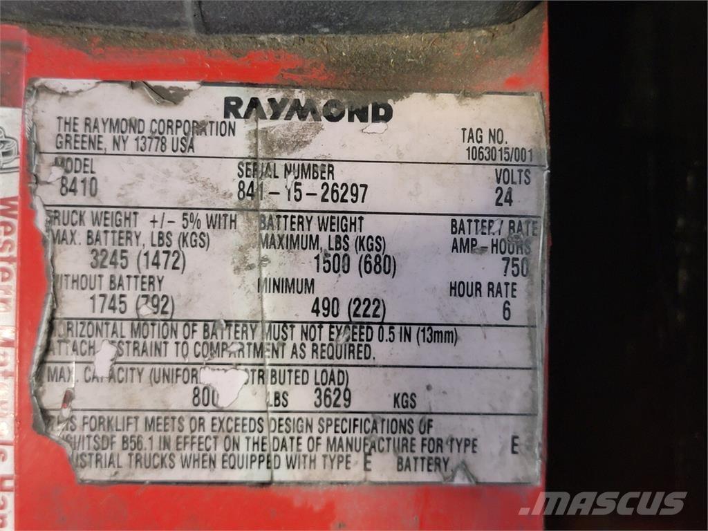 Raymond 8410 Bouw - Overige