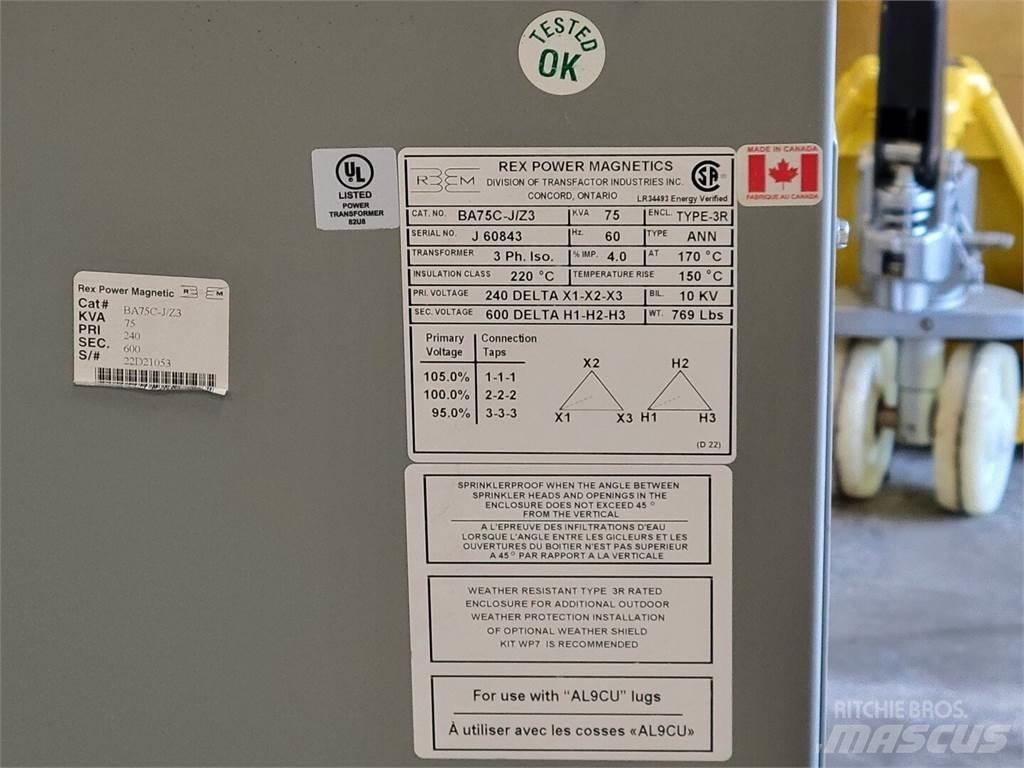 REX BA75C-J/Z3 Bouw - Overige