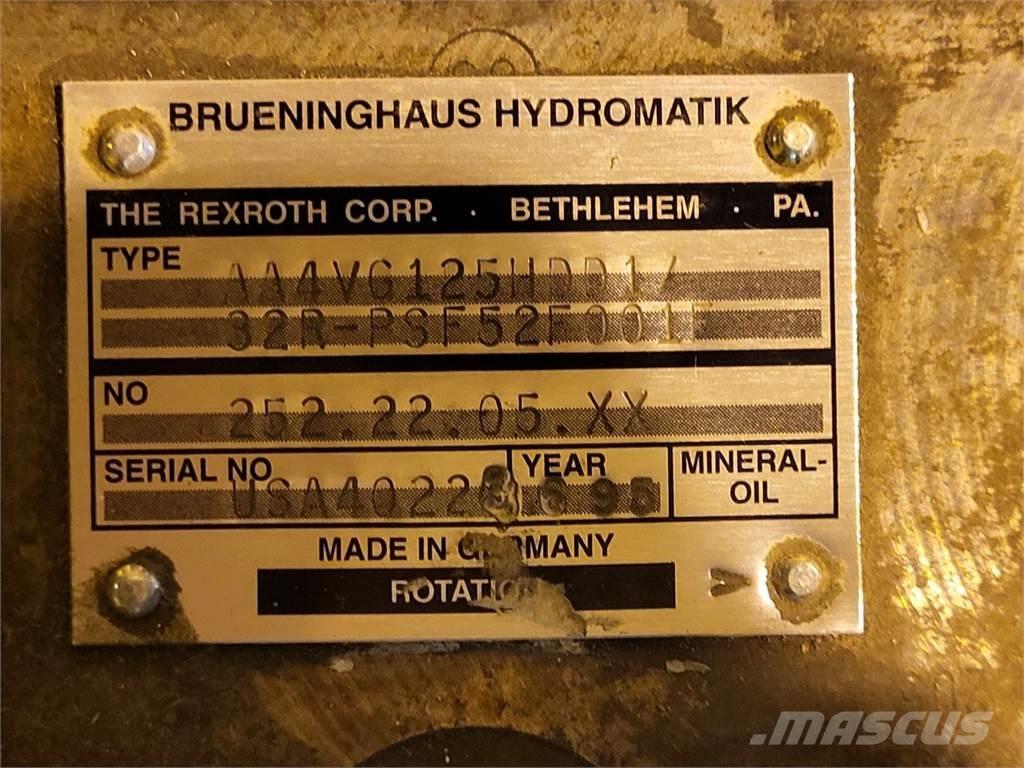Rexroth A4VG125HDD1 Waterpompen
