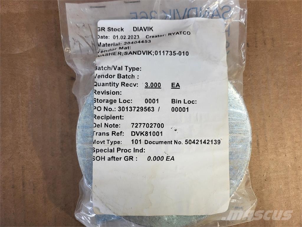 Sandvik 011735-010 Bouw - Overige