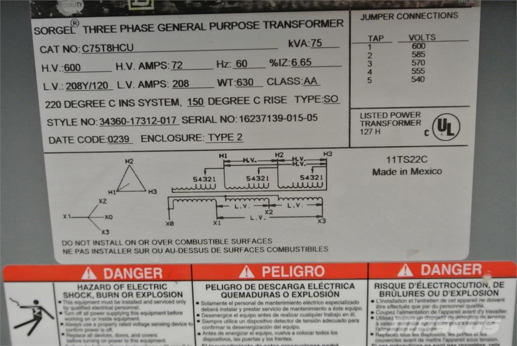 SQUARE D C75T8HCU Bouw - Overige