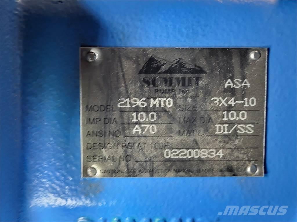  SUMMIT PUMP 2196MTO Accessoires en onderdelen voor boormachines