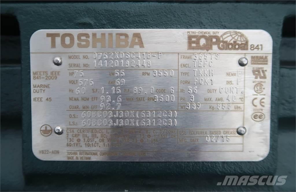  TOSHIBA 0752XDSC41B-P Industriële motoren