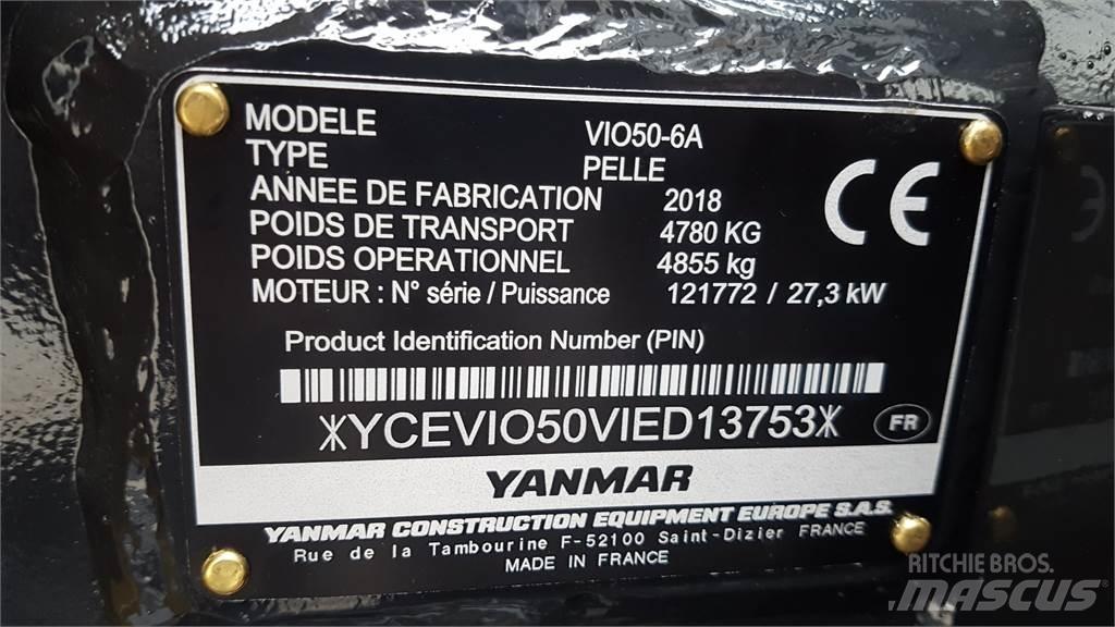 Yanmar ViO50-6 Minigraafmachines < 7t