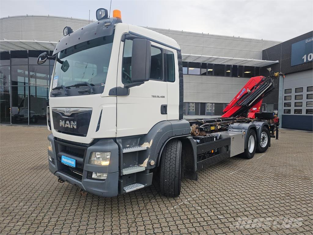 MAN TGS 26.400 6X2-4 Containertrucks met kabelsysteem