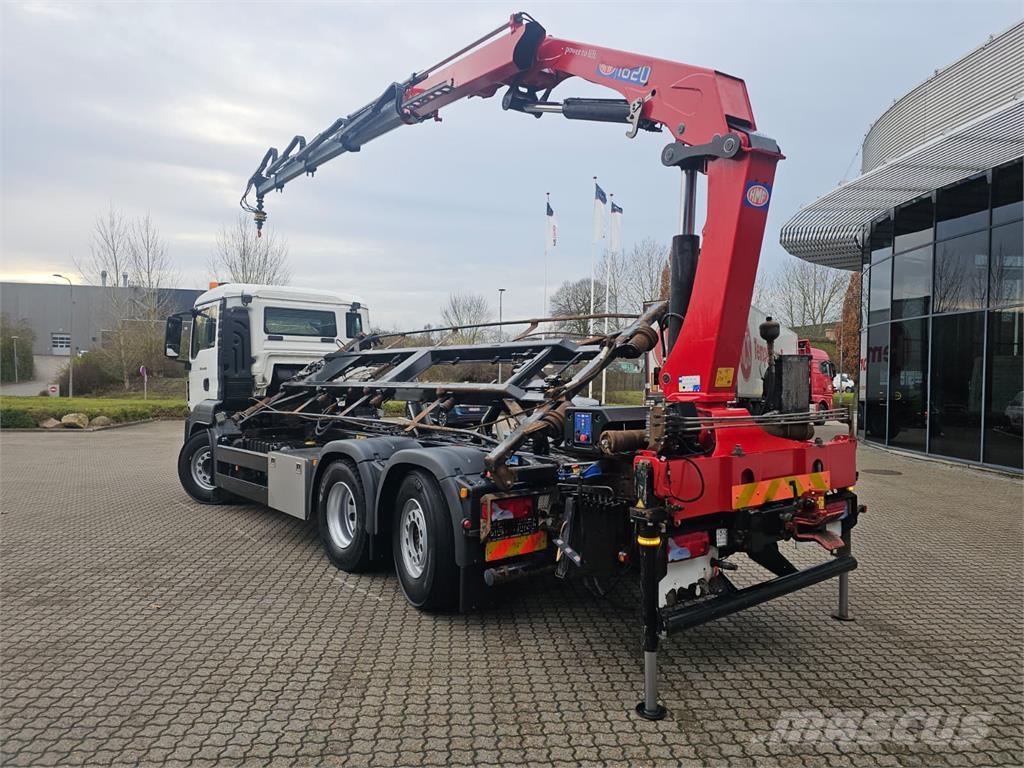 MAN TGS 26.400 6X2-4 Containertrucks met kabelsysteem