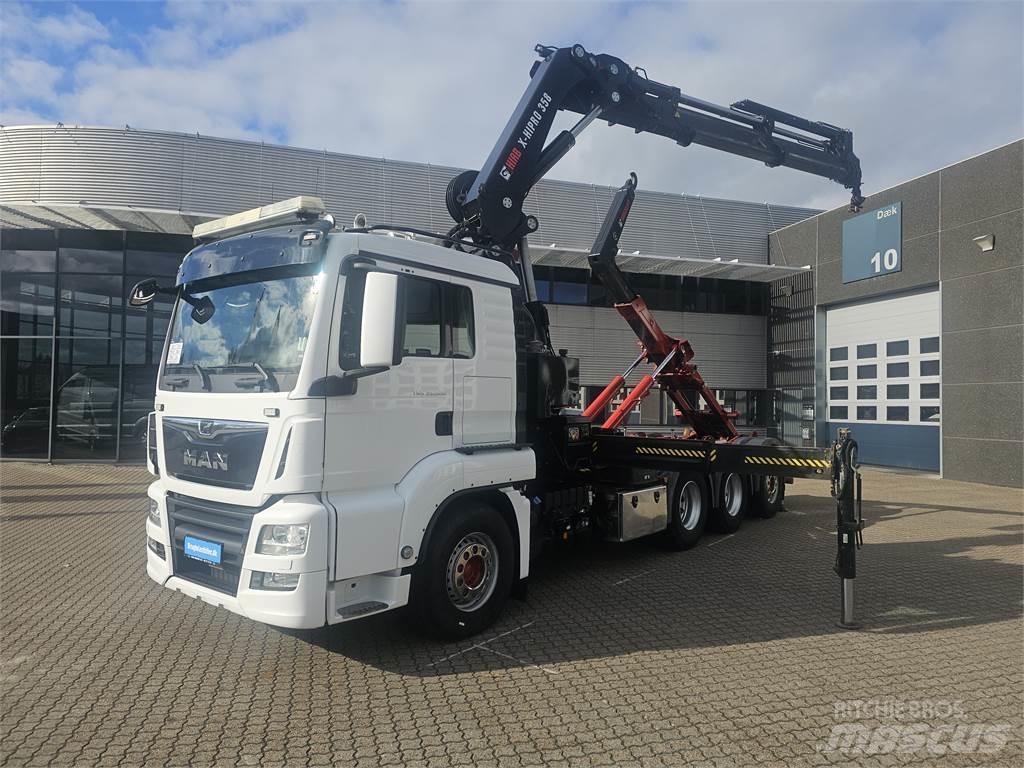 MAN TGS 35.500 Containertrucks met kabelsysteem