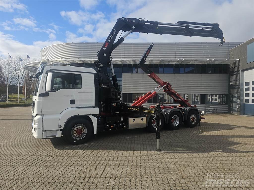 MAN TGS 35.500 Containertrucks met kabelsysteem