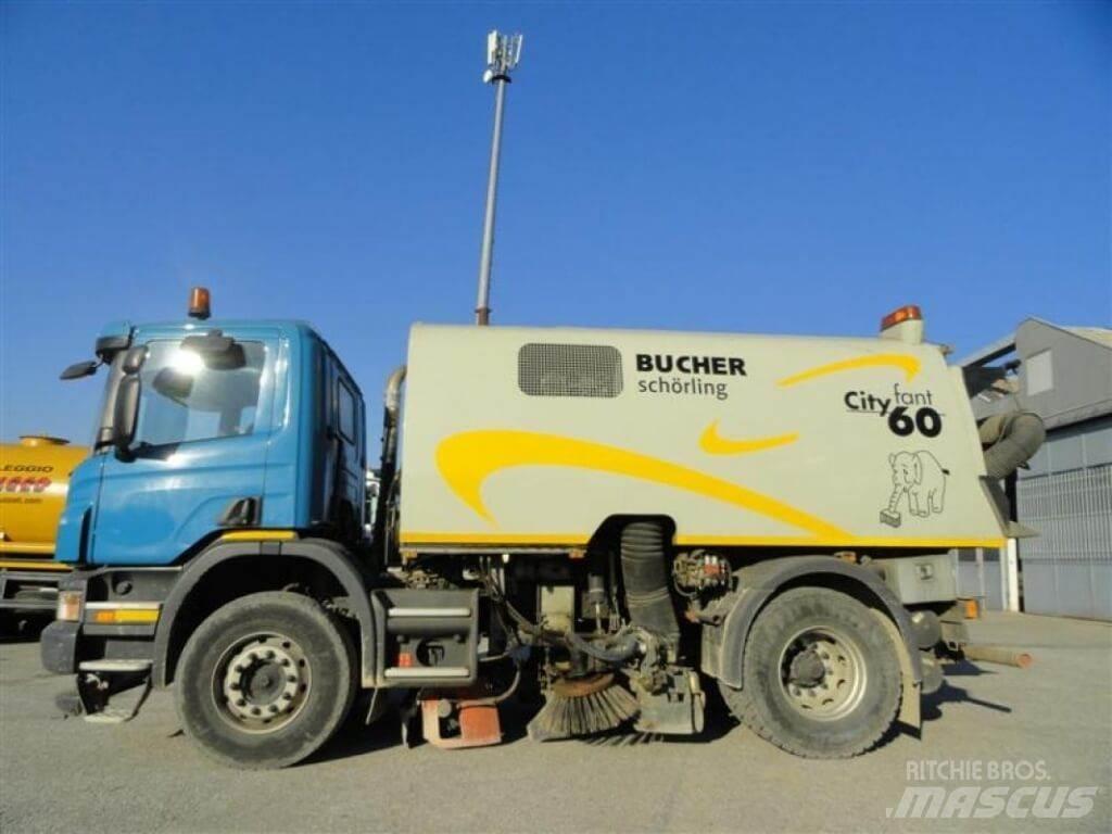 Scania P 230 Bucher Veegwagens