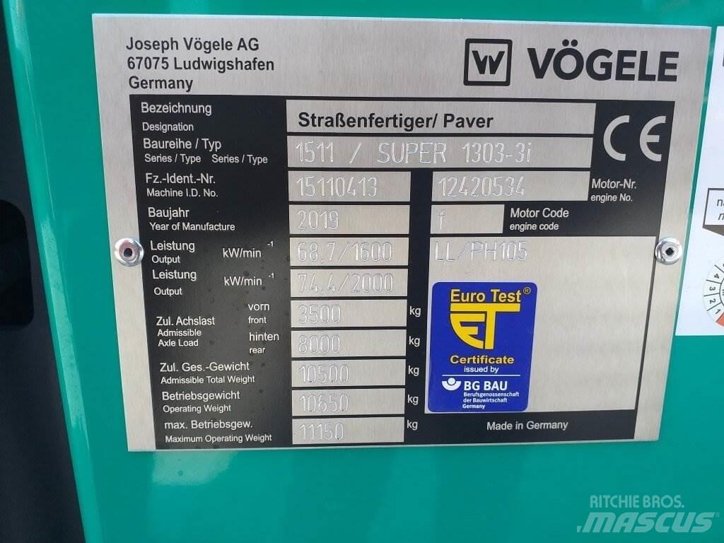 Vögele Super 1303-3i Asfaltafwerkmachines