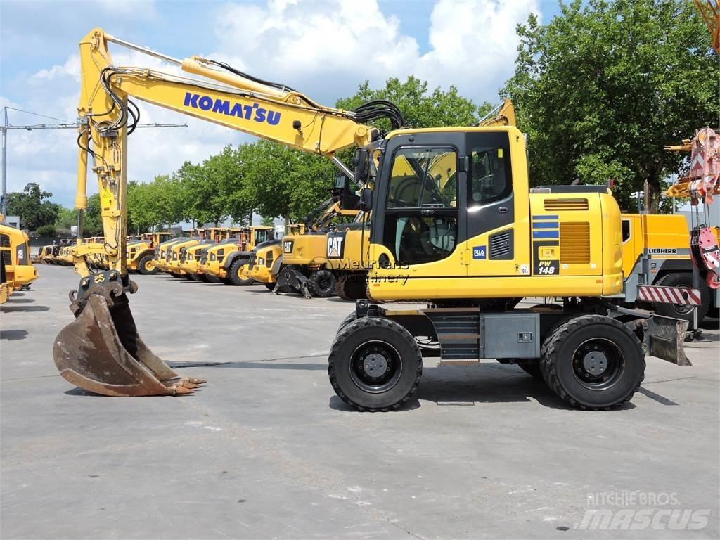 Komatsu PW148 Wielgraafmachines