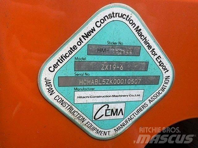 Hitachi ZX 19-6CR Minigraafmachines < 7t