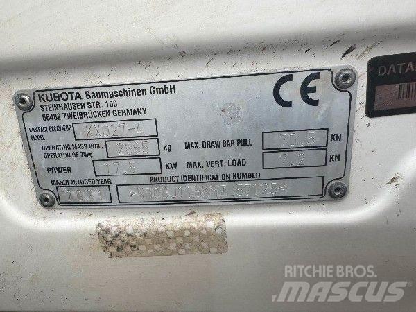 Kubota KX 027-4 Minigraafmachines < 7t