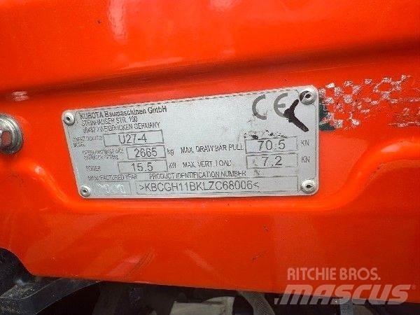 Kubota U 27-4 Minigraafmachines < 7t