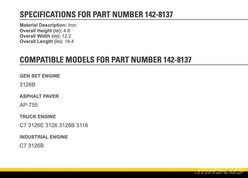 CAT 3126 Transport - Anderen