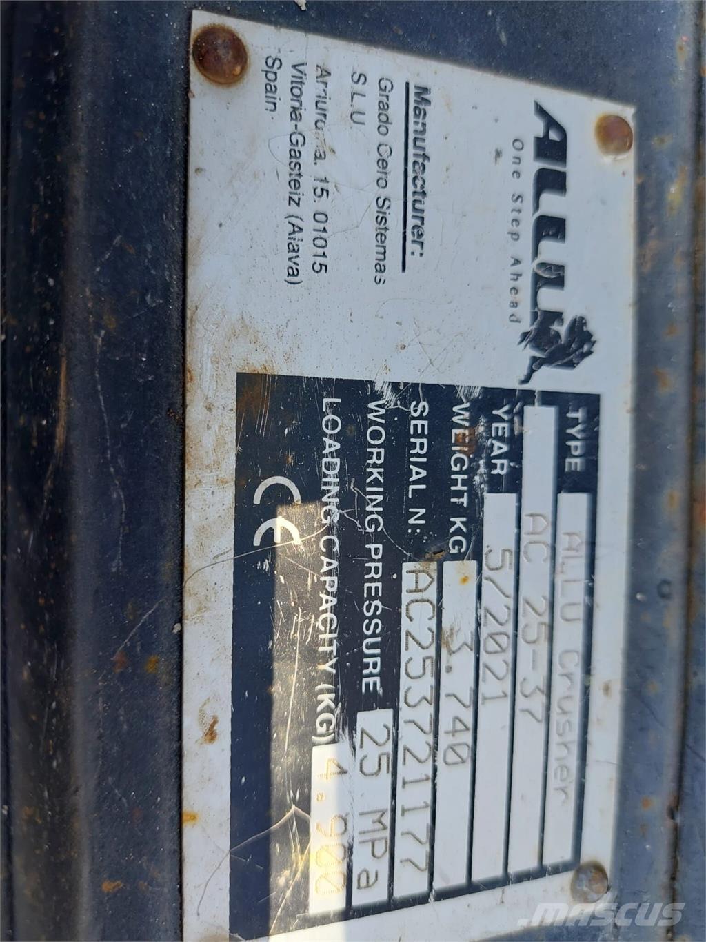 Allu AC 25-37 Bouw - Overige