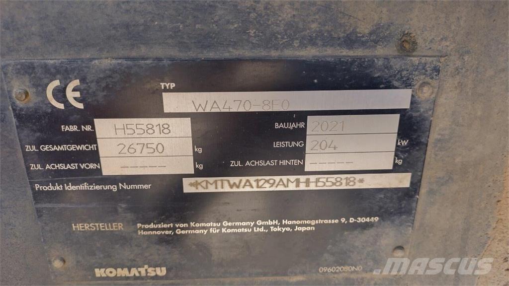 Komatsu WA 470-8 Wielladers