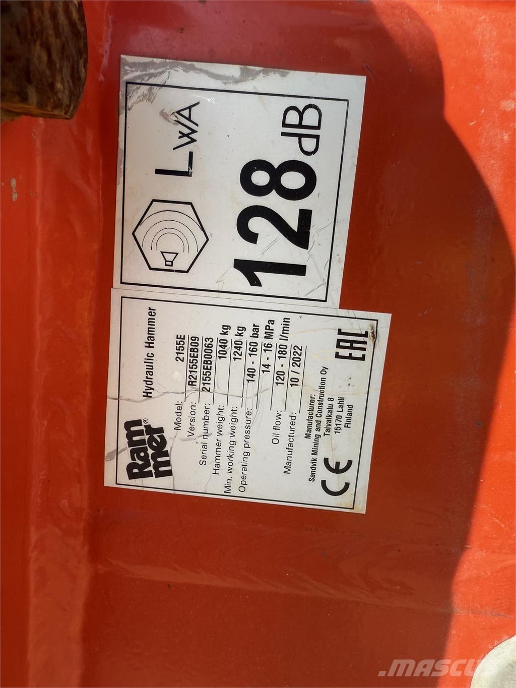 Rammer 2155E Bouw - Overige