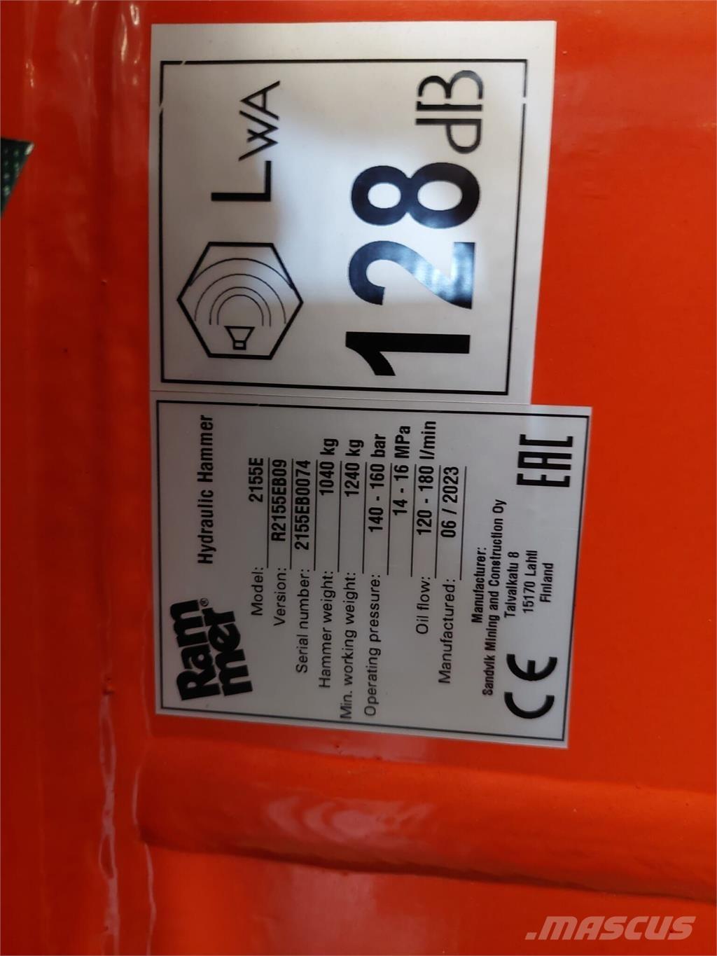 Rammer 2155E Bouw - Overige