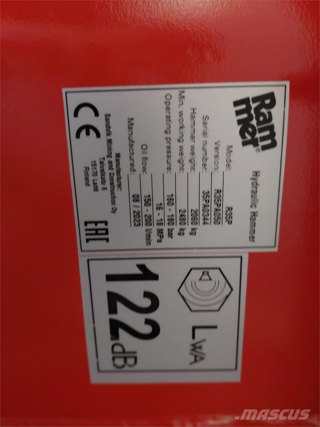 Rammer R35P Bouw - Overige