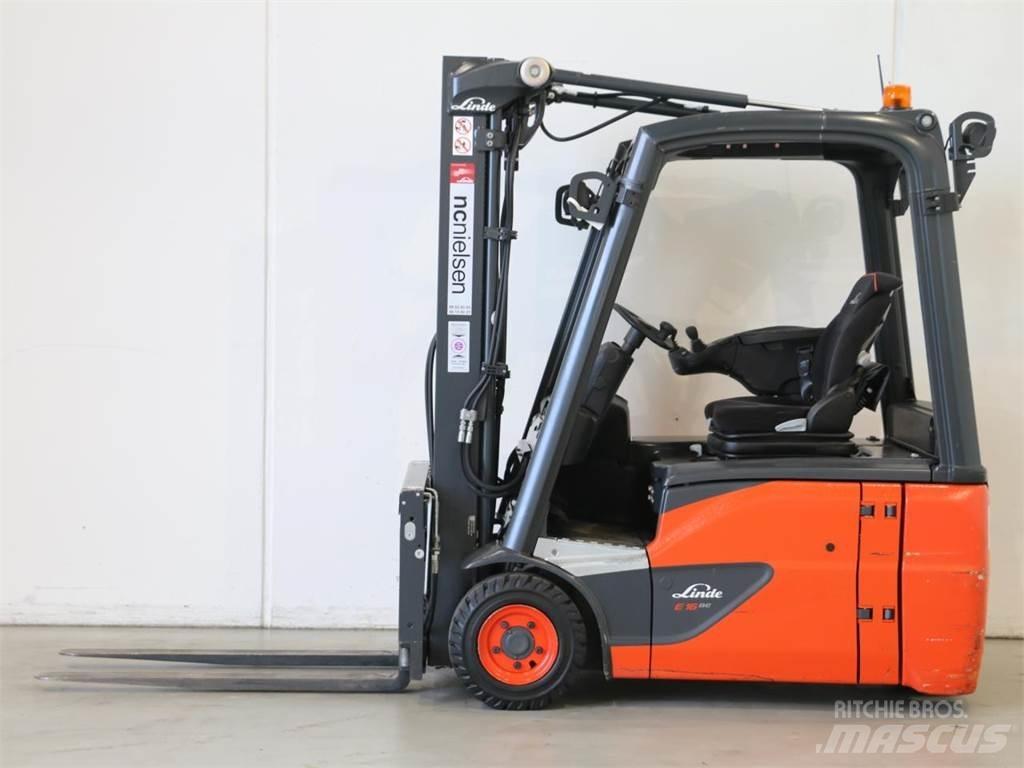 Linde E16/386-02 EVO Elektrische heftrucks