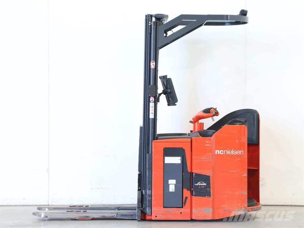 Linde L14SP/1173 Meeloop stapelaar