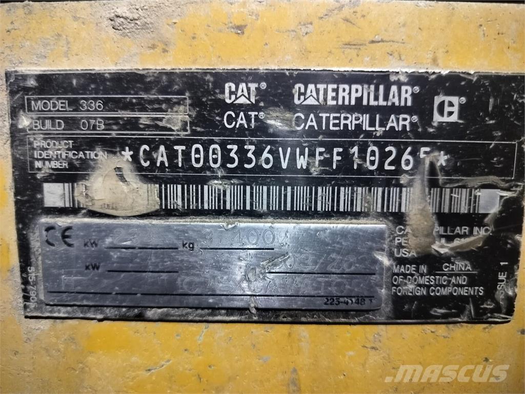 CAT 336 Rupsgraafmachines