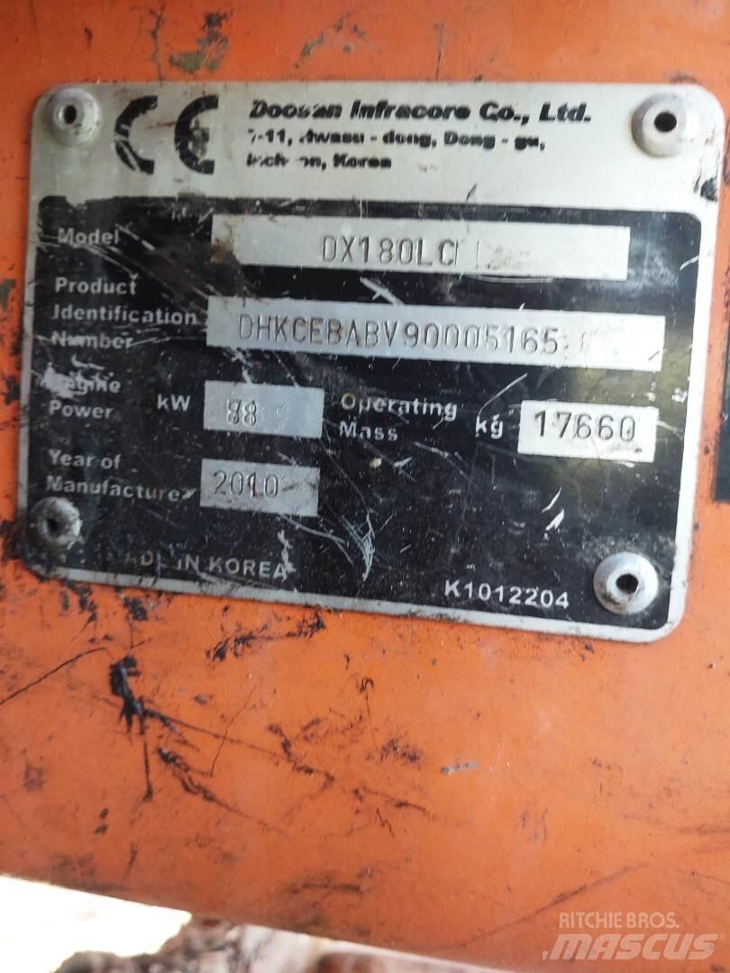 Doosan Dx180 Rupsgraafmachines