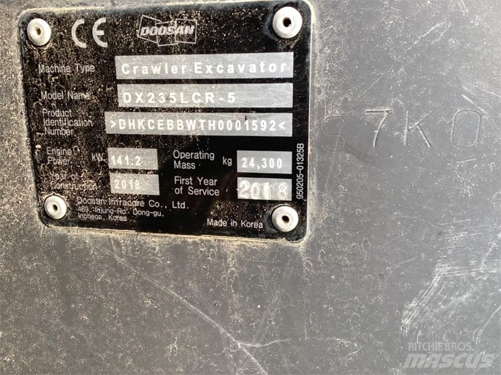 Doosan Dx235 LR 5 Rupsgraafmachines