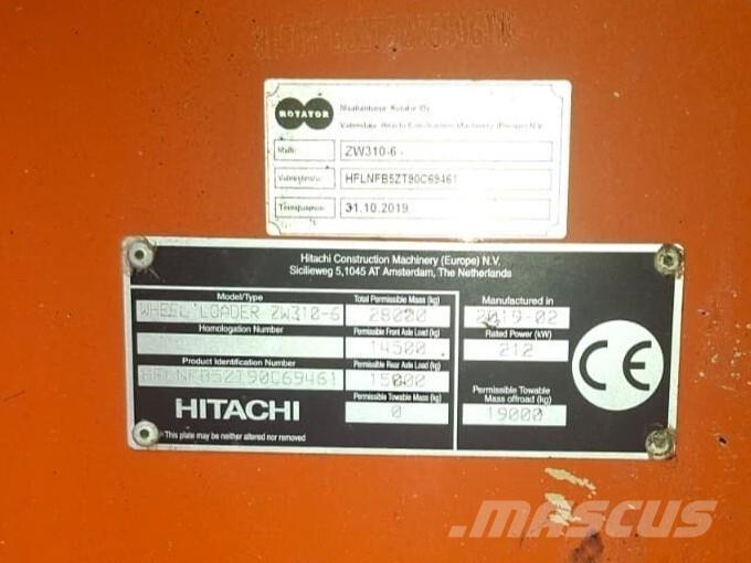 Hitachi ZW 310-6 Wielladers