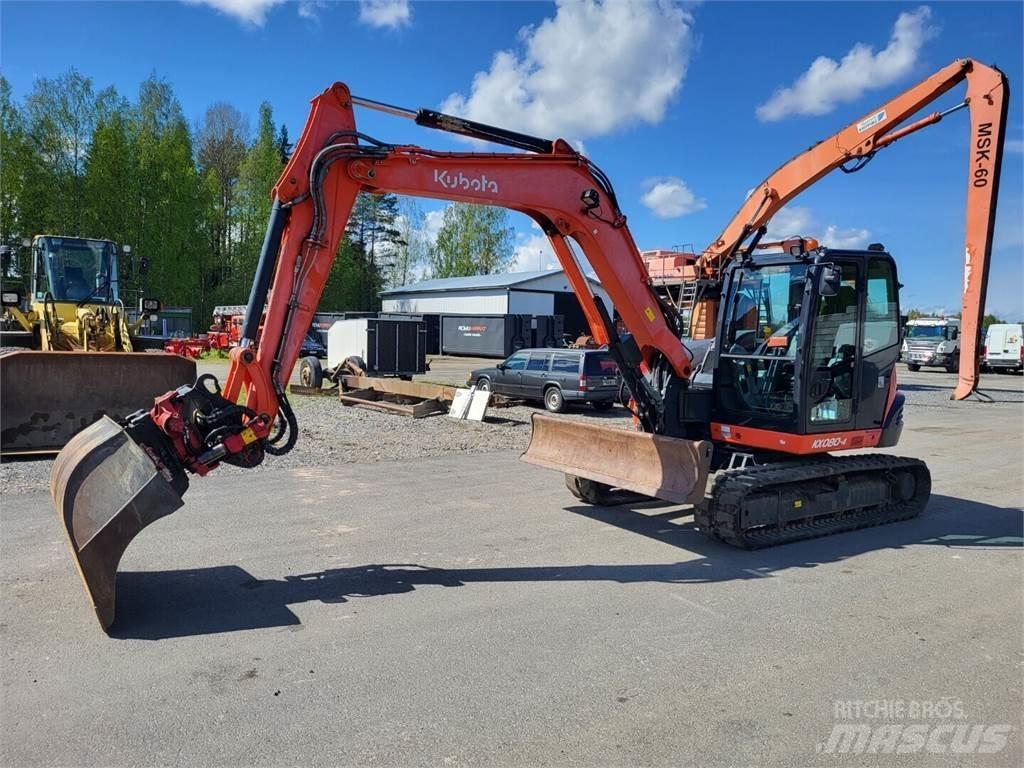 Kubota KX 080-4 Midigraafmachines 7t - 12t